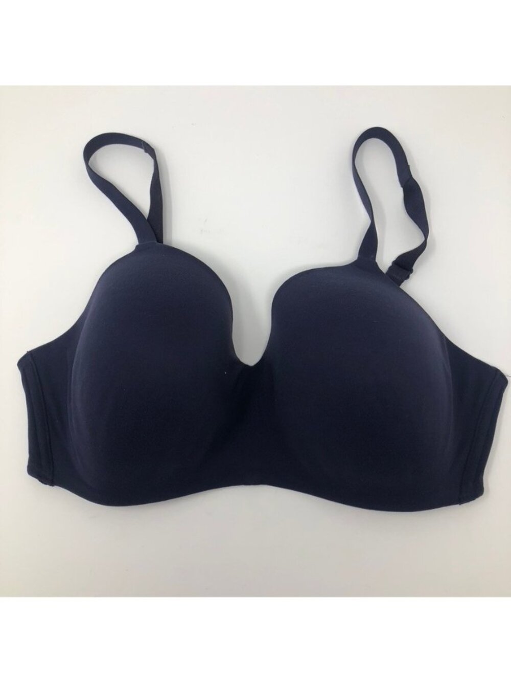 Wacoal How Perfect Wire Free T Shirt Bra Size 36DD Navy